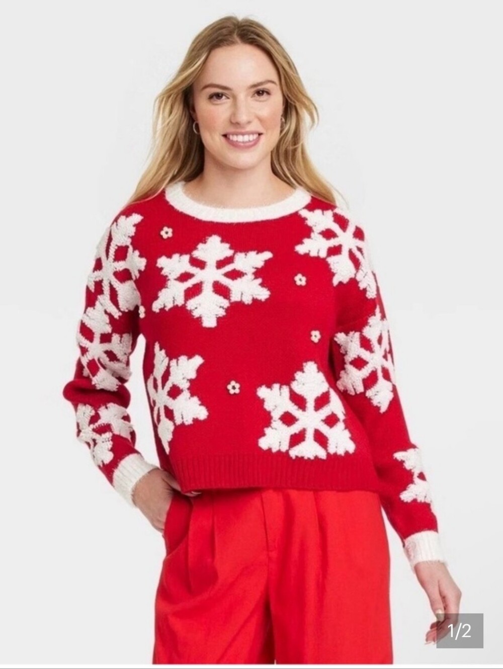 33 Degrees Women Snowflake Sweater